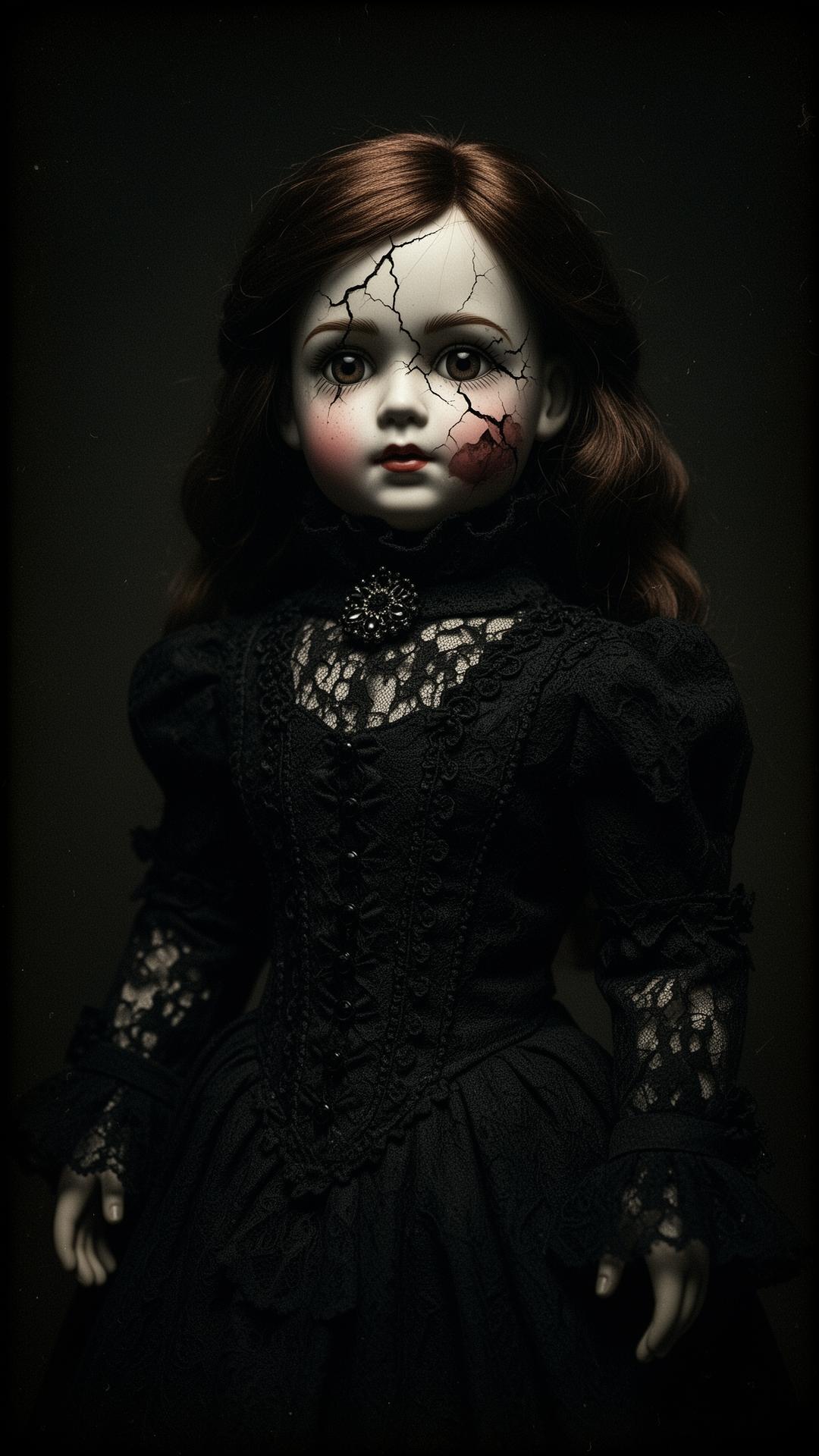 A haunted Victorian porcelain doll, resident of The Orphanage